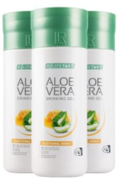 Aloe Vera Drinking Gel traditionnel au miel Lot de 3