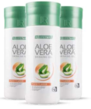 Aloe Vera Drinking Gel, goût pêche en set de 3